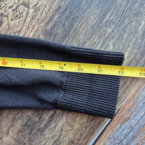 Kate Spade Broome Street "Ooh La La" Cotton Cashmere Crew Neck Sweater Black - Picture 9 of 11